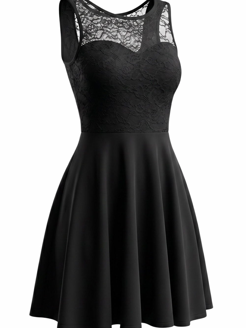 Elegant Black Lace Dress